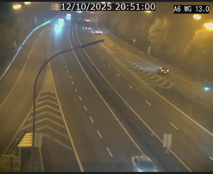Traffic live webcam Luxembourg Mamer - A6 - BK 13 - direction Luxembourg/France/Allemagne