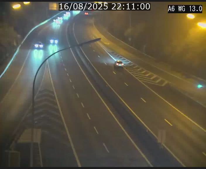 Traffic live webcam Luxembourg Mamer - A6 - BK 13 - direction Luxembourg/France/Allemagne