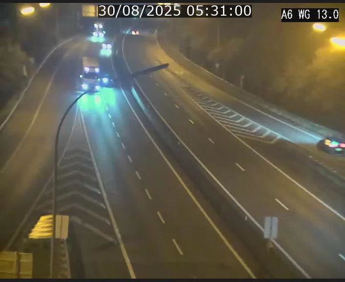 Traffic live webcam Luxembourg Mamer - A6 - BK 13 - direction Luxembourg/France/Allemagne