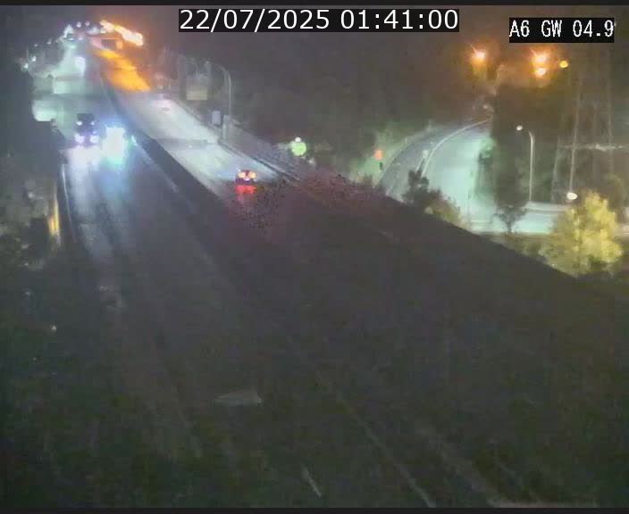 Traffic live webcam Luxembourg Croix de Cessange - A6 - BK 4.9 - direction Belgique