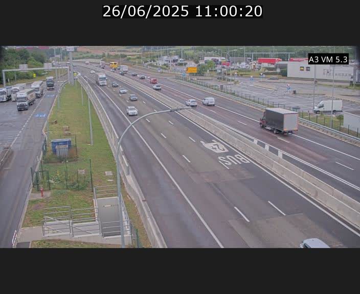 Traffic live webcam Luxembourg Aire de Berchem - A3 - BK 5 - direction France