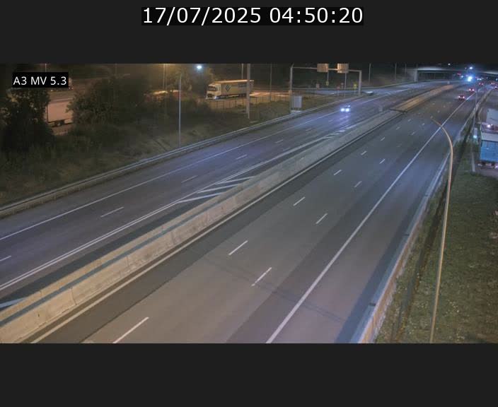 Webcam à l'Aire de Berchem au Luxembourg sur l'A3. Vue orientée vers la France