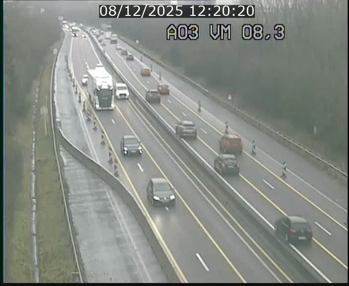 Traffic live webcam Luxembourg Bettembourg - A3 - BK 8.3 - direction France