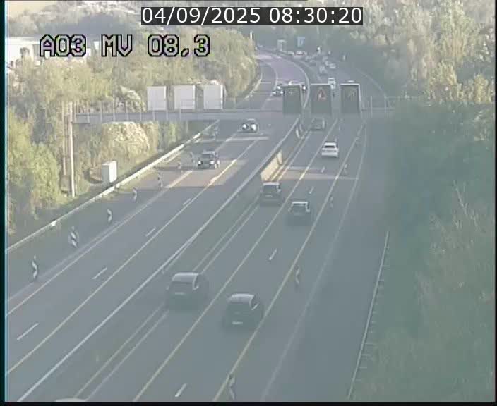 Webcam Autoroute après la Croix de Bettembourg en direction de Luxembourg sur l'A3