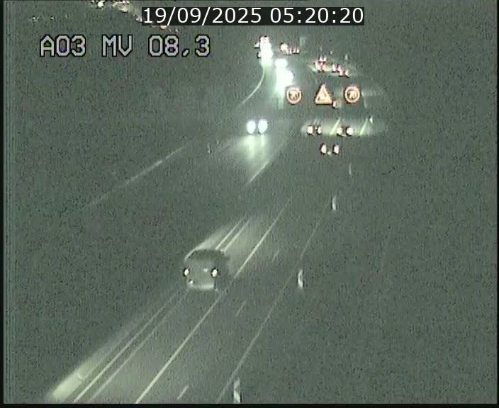 Webcam Autoroute après la Croix de Bettembourg en direction de Luxembourg sur l'A3