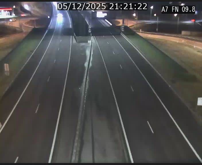 Caméra trafic Luxembourg - A7, Tunnel Gousselerbierg, sortie sud, direction rond-point Lorentzweiler (BK 9.9)