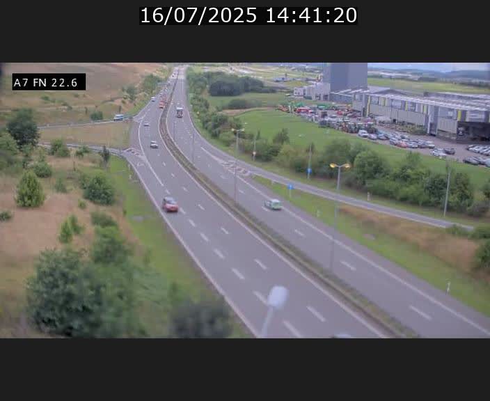 Caméra trafic Luxembourg - A7, Colmar-berg direction Mersch