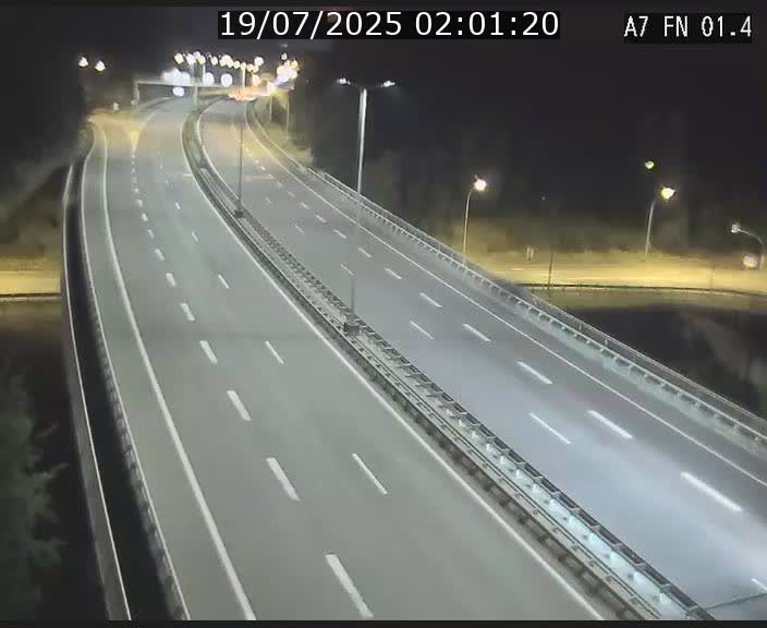 Caméra autoroute Luxembourg A7 - Tunnel Stafelter - direction Echangeur Grünewald