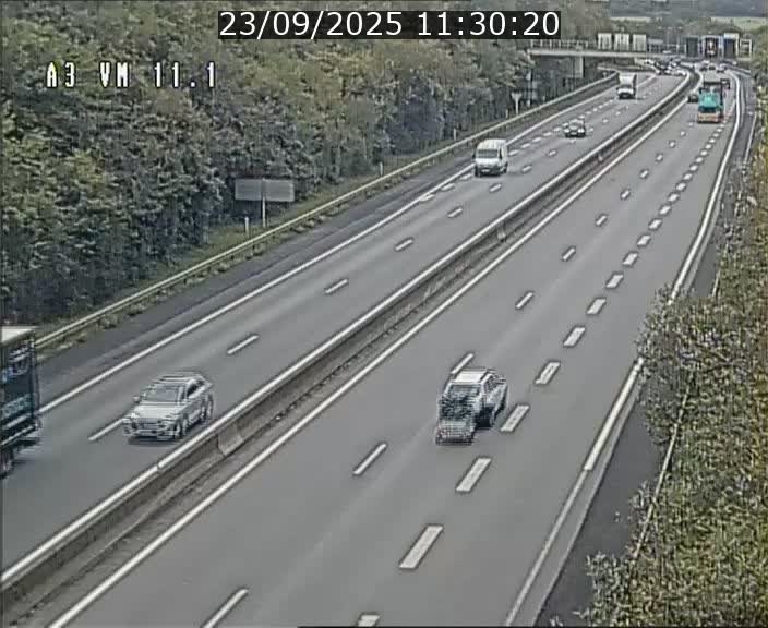 Webcam à la frontière franco-luxembourgeoise, avant la Croix de Bettembourg - BK 11.1 - direction Luxembourg-ville