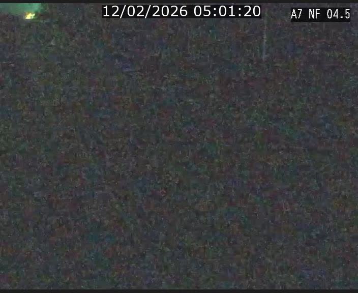 Caméra autoroute Luxembourg A7 - Passage à gibier Rëngelbour - direction Tunnel Grouft