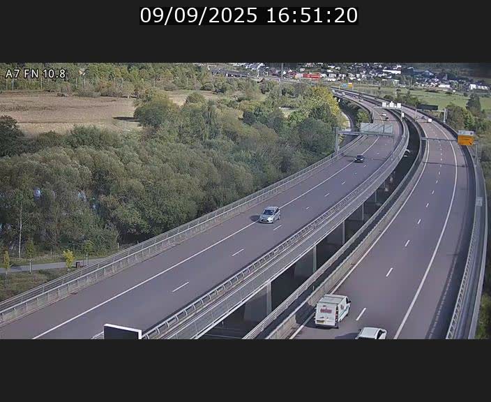 Caméra trafic Luxembourg - A7, Tunnel Gousselerbierg, sortie sud, direction rond-point Lorentzweiler (BK 10.8)