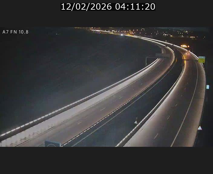 Caméra trafic Luxembourg - A7, Tunnel Gousselerbierg, sortie sud, direction rond-point Lorentzweiler (BK 10.8)