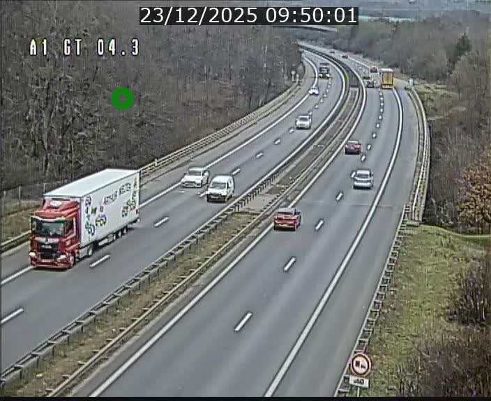 Traffic live webcam Luxembourg Itzig - A1 direction Sandweiler - BK 4.3