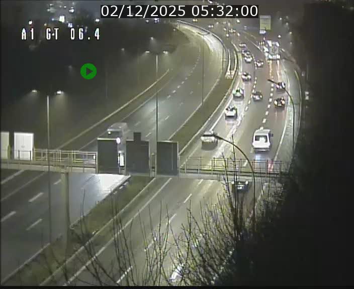 Traffic live webcam Luxembourg Hamm - A1 direction Sandweiler - BK 6.4