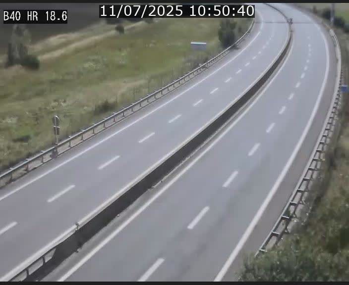 Webcam sur la route de liaison entre Micheville et Esch-Belval à la frontière entre le Luxembourg et la France. Vue orientée vers la Lorraine.