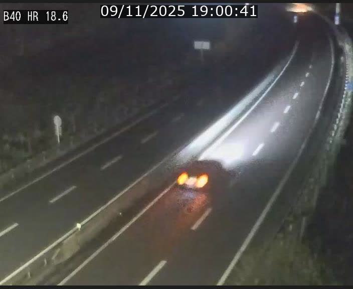 Webcam sur la route de liaison entre Micheville et Esch-Belval à la frontière entre le Luxembourg et la France. Vue orientée vers la Lorraine.