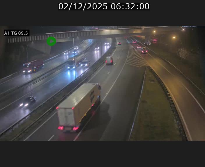 Traffic live webcam Luxembourg Jonction Grünewald - A1 direction Luxembourg-ville - BK 9.5
