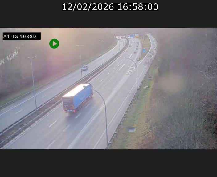 Traffic live webcam Luxembourg Senningerberg - A1 direction Luxembourg Kirchberg - BK 10.3