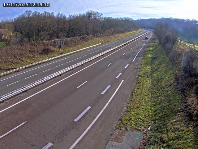 Webcam sur la N19 à Lyoffans. Vue orientée vers Vesoul