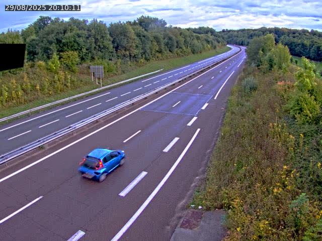 Webcam sur la N19 à Lyoffans. Vue orientée vers Vesoul