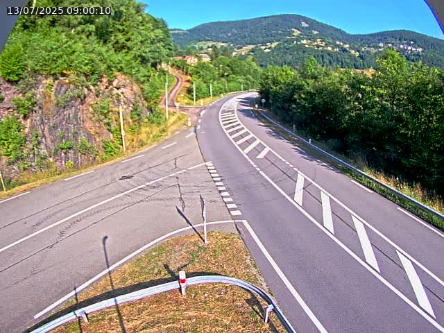 Caméra autoroute France - N66, col du Bussang direction Remiremont