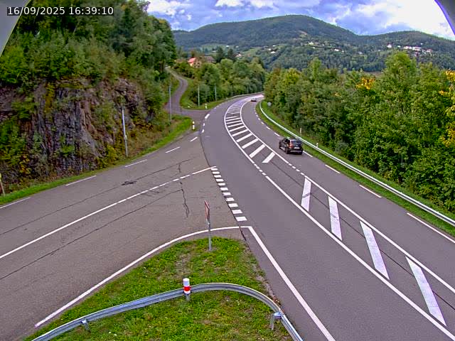 Caméra autoroute France - N66, col du Bussang direction Remiremont