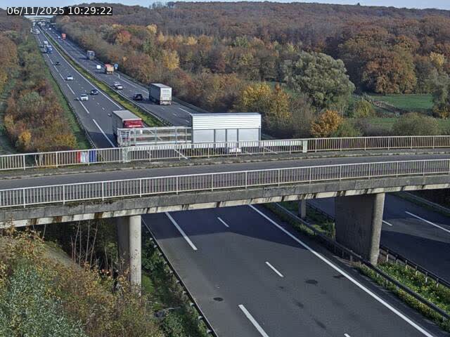 Caméra autoroute France - A31, Zoufftgen direction Luxembourg-ville, à la frontière entre la France et le Luxembourg
