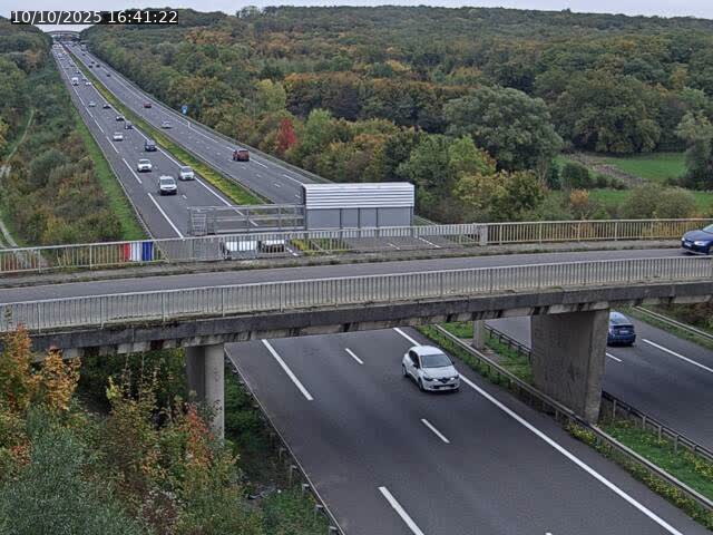 Caméra autoroute France - A31, Zoufftgen direction Luxembourg-ville, à la frontière entre la France et le Luxembourg
