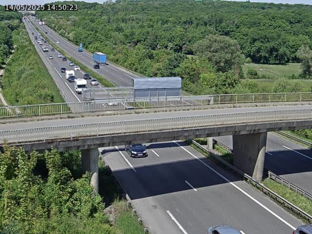 Caméra autoroute France - A31, Zoufftgen direction Luxembourg-ville, à la frontière entre la France et le Luxembourg