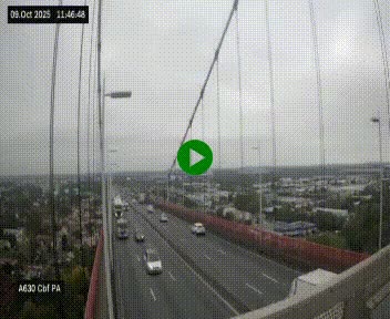 Webcam autoroute sur le périphérique de Bordeaux (A630) au nord de la ville. Caméra située sur le Pont d'Aquitaine.