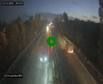 Webcam routière à la fin de la N10, en périphérique ouest d'Angouleme, proche de la jonction avec l'A10