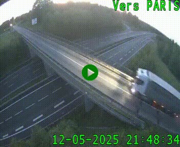 Clone of Caméra routière sur l'autoroute A20 au nord de Limoges, à la jonction avec la N520. Vue orientée vers Paris