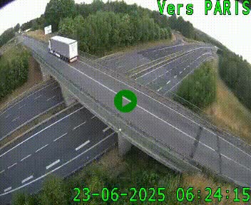 Clone of Caméra routière sur l'autoroute A20 au nord de Limoges, à la jonction avec la N520. Vue orientée vers Paris