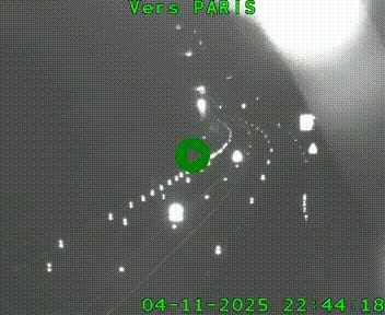 Caméra routière sur l'autoroute A20 à Bessines-sur-Gartempe. Vue orientée vers Paris