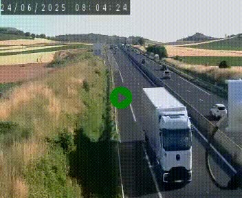 Caméra autoroute A75 à hauteur de Le Crest, en direction de Montpellier