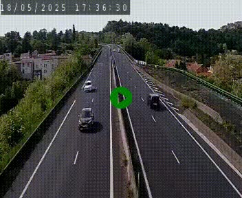 Caméra autoroute A75 à hauteur de Coudes, en direction de Clermont-Ferrand