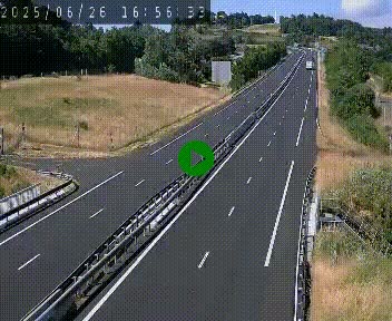 Caméra autoroutière France - A75, Coren, en direction de Montpellier