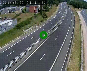 Caméra autoroute A75 à hauteur du col du rocher blanc en direction de Montpellier