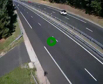 Caméra autoroute A75 à hauteur du col des Issartets en direction de Montpellier