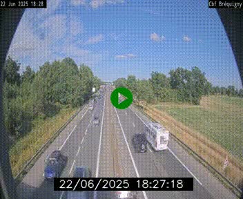 Webcam sur le périphérique de Rennes (N136) à hauteur du quartier Bréquigny, au sud de la ville