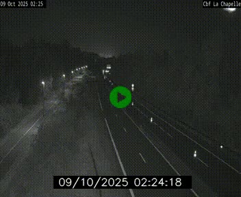 Webcam sur le périphérique de Nantes (N844) à hauteur de Porte de la Chapelle, au nord de la ville