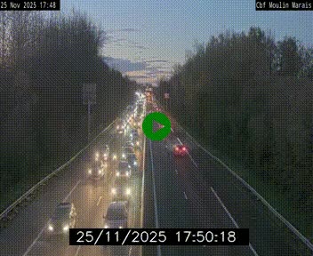 Webcam sur le périphérique de Nantes (N844) entre la Porte de Saint-Luce et la Porte d'Anjou, à l'est de la ville