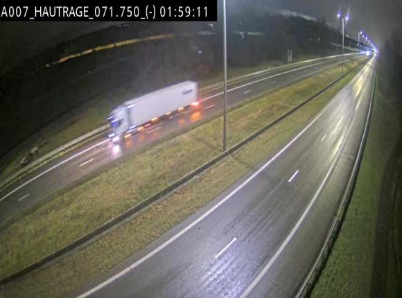 Webcam autoroute Belgique - Hautrage - E19 - BK 71.7