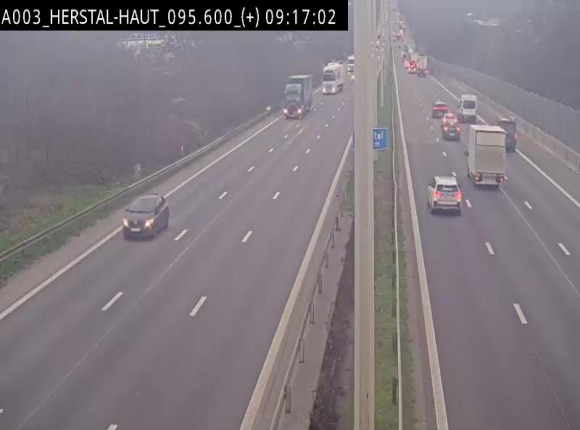 Webcam autoroute Belgique - Herstal - E40 direction Aix-la-Chapelle - BK 97