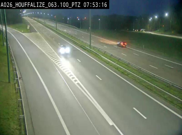 Caméra autoroute Belgique - Houffalize, E25 direction Liège