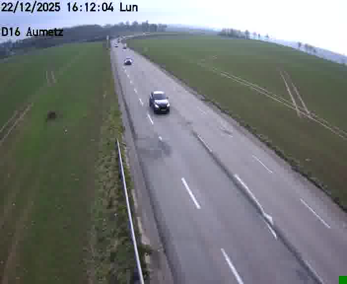 Webcam sur la D16 à Aumetz. Vue orientée vers A30