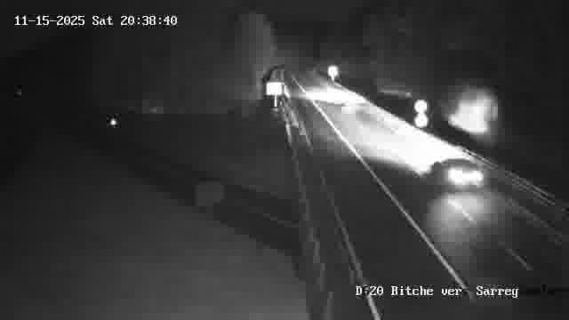 Webcam sur la D620, sur le contournement de Bitche. Vue orientée vers Sarreguemines