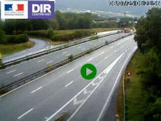 Webcam sur la Nationale 201 à hauteur de la sortie Chambéry-Nord, avant à la jonction entre l'A41 et l'A43, en direction de Lyon
