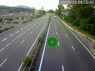 Caméra routière à hauteur des centres commerciaux et de la sortie 14 en direction d'Albertville