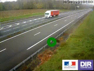 Webcam autoroute sur l'A77 à hauteur de Pouilly-sur-Loire en direction de Nevers